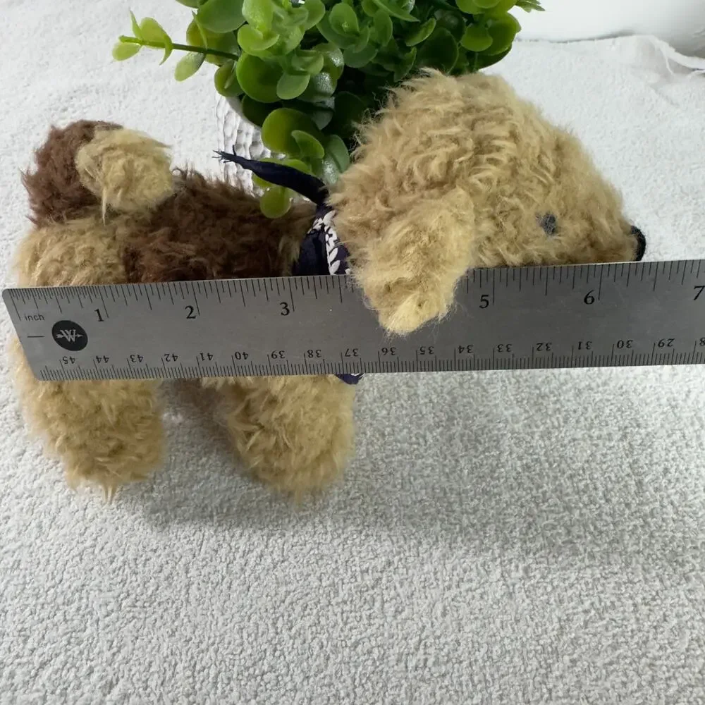 Old Navy Dog Plush 6 Inch Blue Bandana‎ Stuffed Animal Toy 2001
